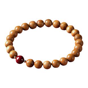 老桃木手串新款佛珠静心男士护身朱砂珠桃木手链文玩女款盘玩木头