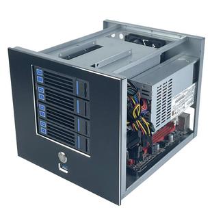 4盘位nas热插拔机箱企业网络存储服务器DIY小机箱flex电源sas硬盘