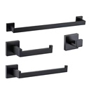 跨境304不锈钢纸巾架套装 毛巾架架纸巾卫生间挂件套件衣帽钩卫浴