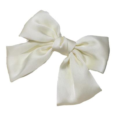 蝴蝶结纯色大号发卡布艺百搭