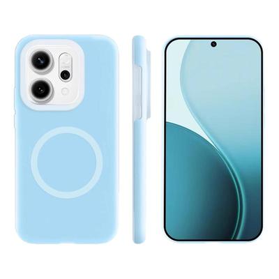 适用OPPOReno14果冻新款FindX9液态硅胶X8S+磁吸手机壳Reno13软真我gt8全包一加Ace6/5耐脏防摔1+15保护套13t