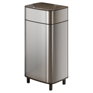 智能感应垃圾桶家用带盖厨房客厅卫生间办公室大容量不锈钢全自动