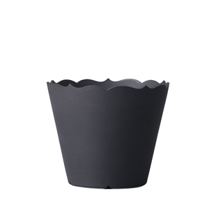 云汀手作酷黑花边咖啡杯拉花杯茶杯