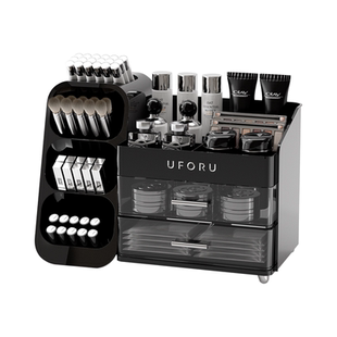 化妆品收纳盒桌面高级感梳妆台化妆盒护肤品置物架化妆刷筒大容量