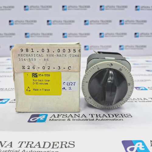 RSPRO时间继电器前板安装030分钟2针更换器354559RS