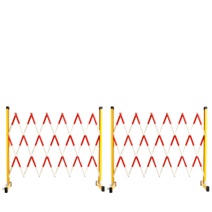 玻璃钢伸缩围栏电力警示施工围栏可移动护栏警戒隔离安全防护护栏