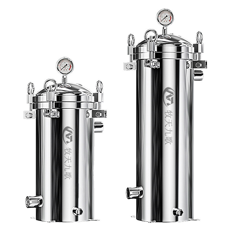 0.1微米级精密过滤器304不锈钢双联滤水器自来水工业水空调回水用