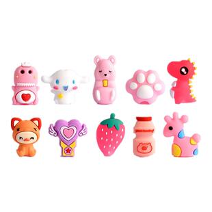 铅笔套笔帽男童延长器保护套铅笔盖女孩优姿笔硅胶接笔器握笔器幼儿园初学者小学生专用笔盖帽洞洞笔卡通笔帽