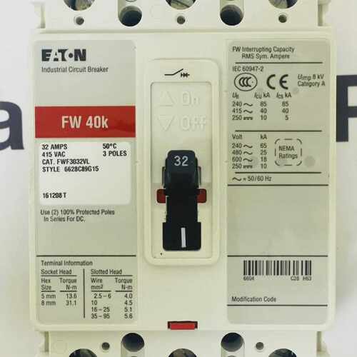 EATON FWF3032VL Circuit Breaker 32A 6628C89G15
