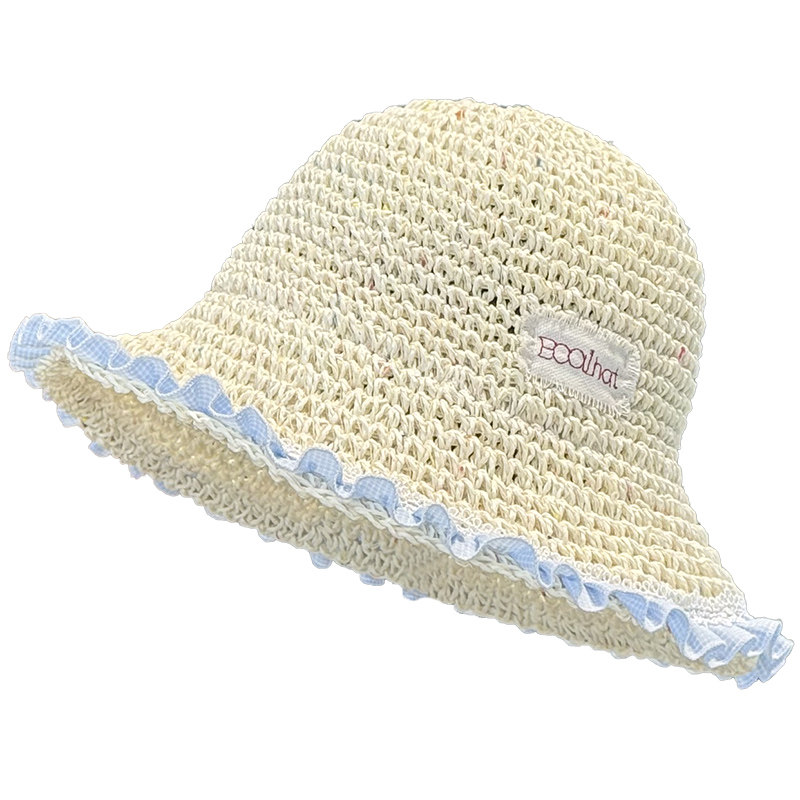 夏季防晒帽草帽女款渔夫帽遮阳帽