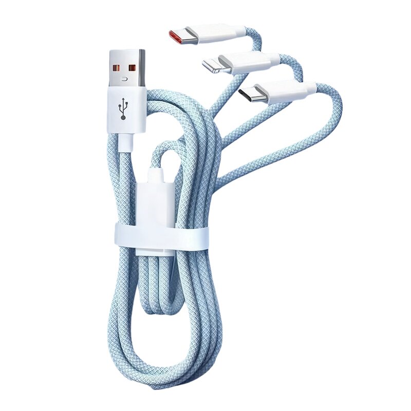 【严选精品】三合一编织快充线