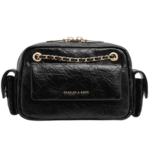 [情人节礼物]CHARLES&KEITH女包CK2-80671832菱格链条口袋腋下包