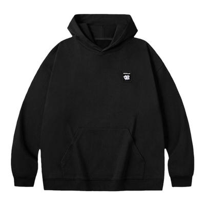 PSO Brand男装女装毛巾底针织可爱小狗魔术贴宽松卫衣连帽上衣