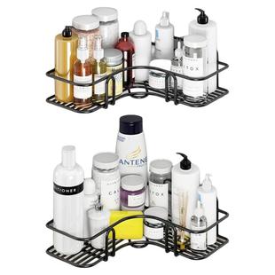 免打孔浴室置物架卫生间墙上壁挂架转角架厨房收纳架子墙面客厅