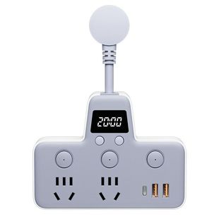 牛多功能插座转换器扩展插排多孔USB排插面板充电拓展一转多家用