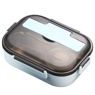 304不锈钢饭盒便当盒保温小学生上学专用儿童分格餐盘上班族餐盒