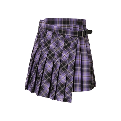 格子短裙艾诺丝雅诗不规则