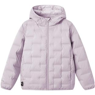 波司登25秋季女童新款连帽亲子轻薄连帽羽绒服三防外套T250135040