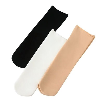 秋冬季腿雪地袜加绒加厚地板袜子秋冬肉色中筒袜男女通用保暖袜子