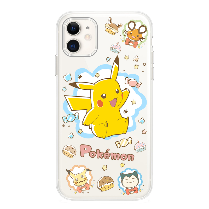 Eevee伊布皮卡丘iphone17proMax硅胶卡通16可爱15plus手机壳适用苹果14透明硅胶13mini保护套