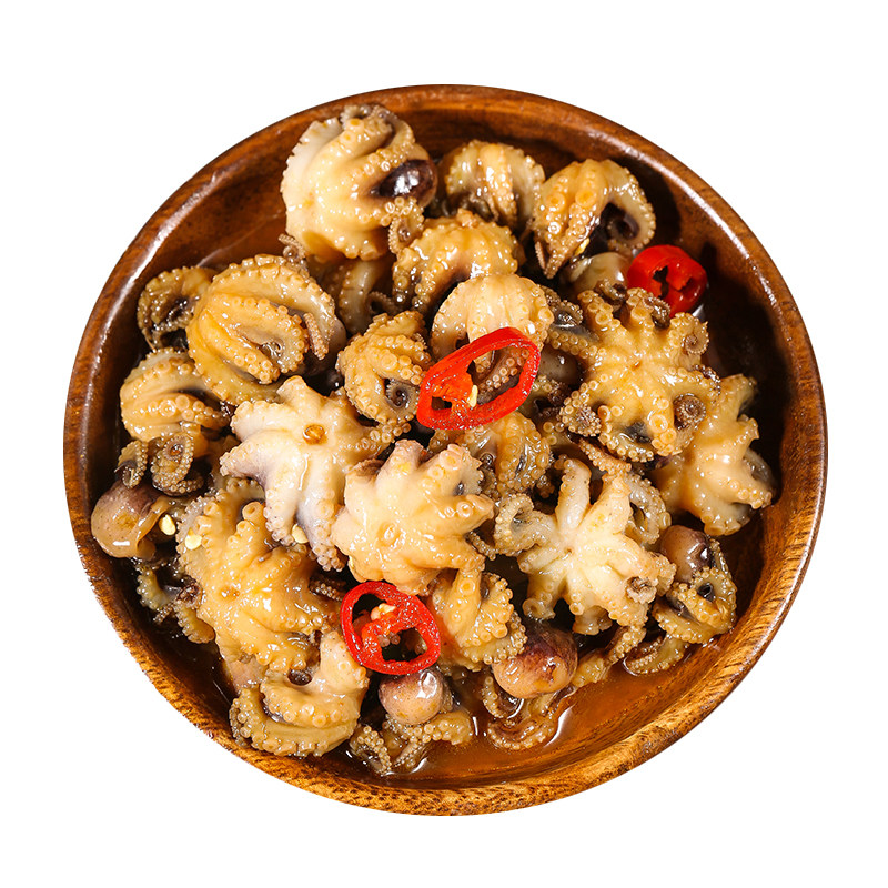 青岛即食罐装整只新鲜大米八爪鱼
