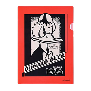 日本kokuyo国誉迪士尼D100 IOO周年系列卡通可爱图案A4单片文件夹L型简约创意卡通学生用便捷夹具试卷资料夹