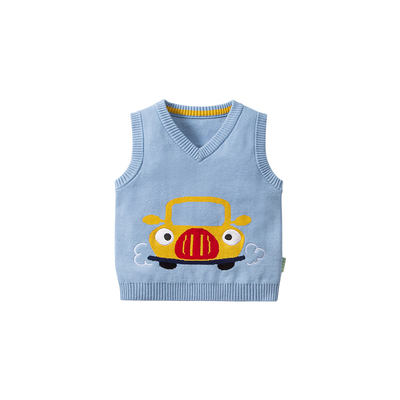 马甲毛衣小童纯棉加厚针织衫