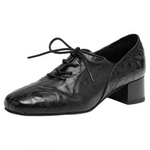 星期六法式复古小皮鞋女夏季配裙子粗跟软底不累脚通勤深口单鞋