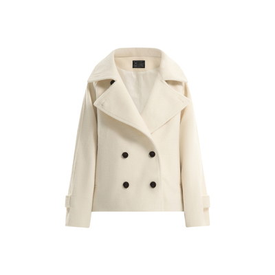 Tuwhy“伦敦晨雾”立领羊毛呢子