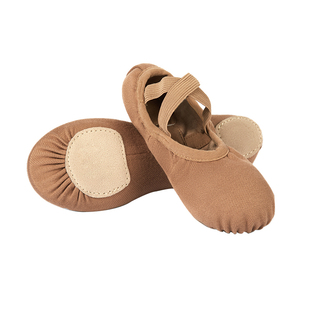 全弹力布舞蹈鞋女儿童软底猫爪中国古典教师练功成人专用显脚背