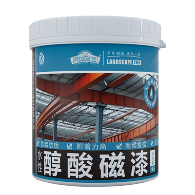 快干水性高光醇酸磁漆金属防锈漆