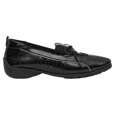 脚型系带皮革网面休闲运动鞋