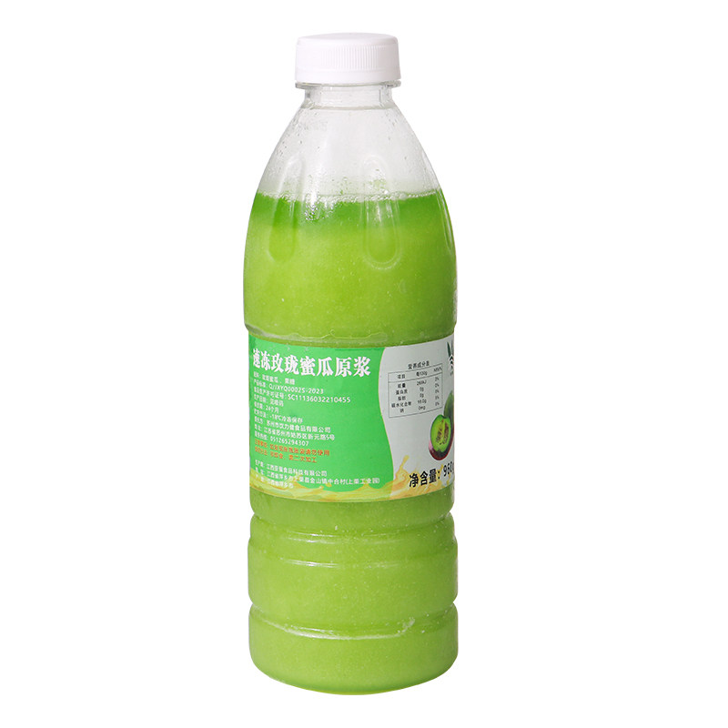 冷冻玫珑蜜瓜原浆奶茶店专商用原料水果茶冲饮哈密瓜非浓缩汁960g