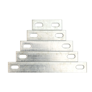 国标镀锌U型卡扣压板u形螺栓螺丝挡板管卡双孔挡片加厚固定连接片