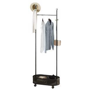 衣架卧室落地家用秋冬衣服挂衣架可移动多功能隔夜衣服收纳衣帽架