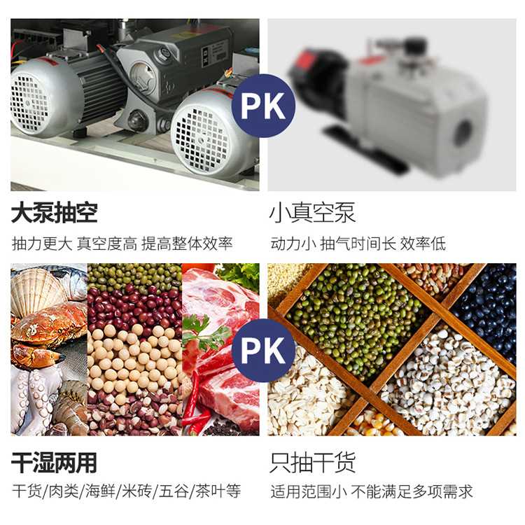 400型台式机械面板真空包装机 大功率食品鱼鸡鸭鹅米砖抽空封口机