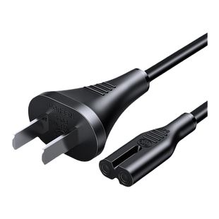 绿联8字口电源线两孔2芯双插头充电器通用音响ps4台灯适用tcl电视