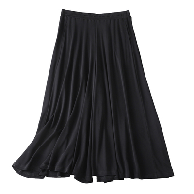 重磅桑蚕丝加捻阔腿裙裤