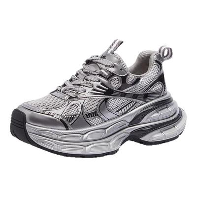 Camel骆驼老爹鞋银月女鞋秋冬新款复古运动鞋加绒厚底增高休闲鞋