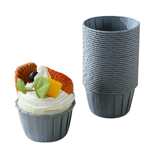 纸杯蛋糕纸托耐高温卷边杯子戚风托家用专用烘焙蒸烤箱马芬杯模具