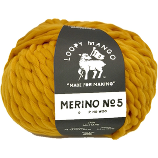 美国Loopy Mango始创超粗毛线柔软亲肤Merino No5美利奴5号150克