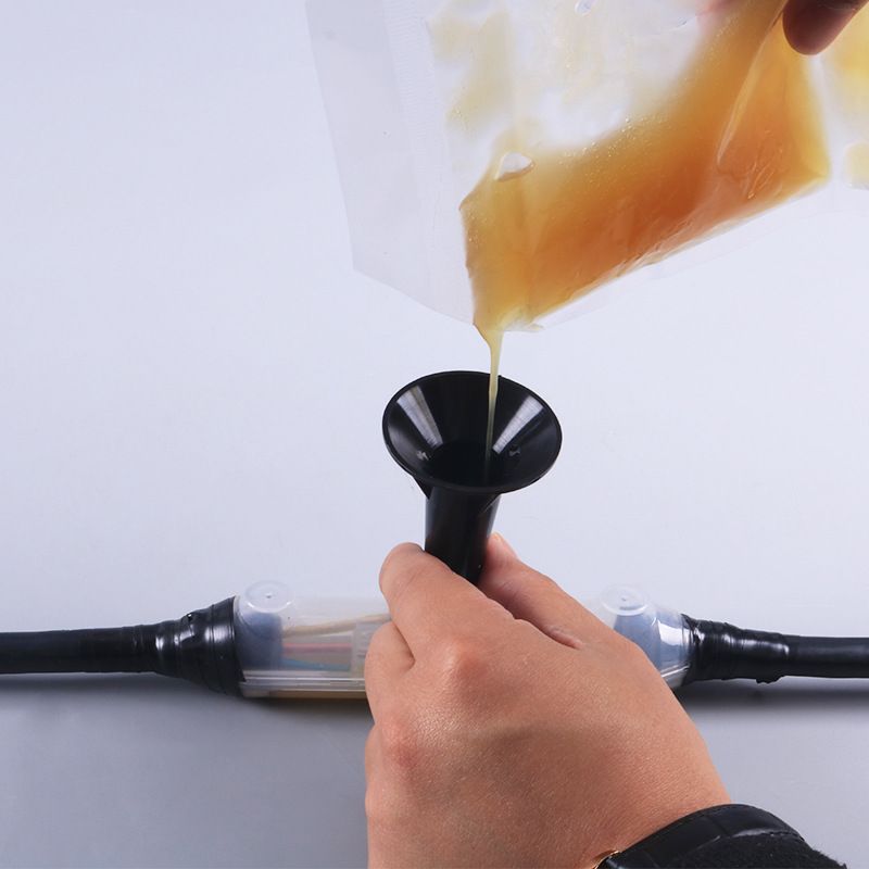 灌胶式防水接线盒 潜水泵水下埋地电缆对接头保护盒电缆注胶盒