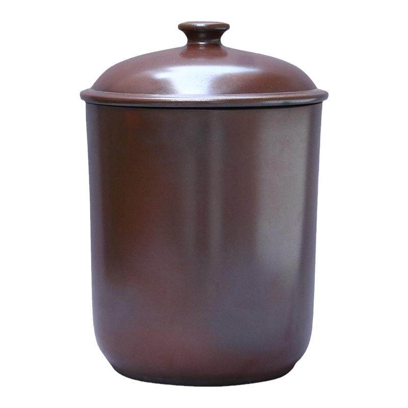 357克10饼缸散茶2斤装建水紫陶