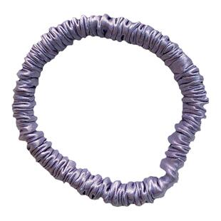 【3件8折】桑蚕丝发饰头绳新款真丝发圈小号墨绿色松紧雾霾蓝缎面