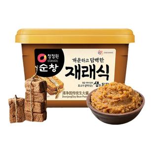 清净园传统生大酱500g韩式大酱汤豆腐汤海带汤专用黄豆酱进口调料