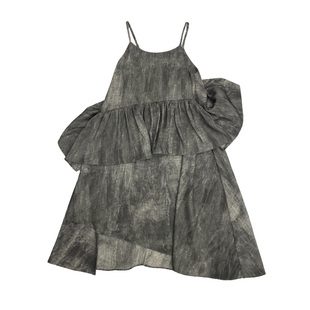 edo1一度童装26新款女童美式休闲吊带上衣宽松个性层次设计感裙子