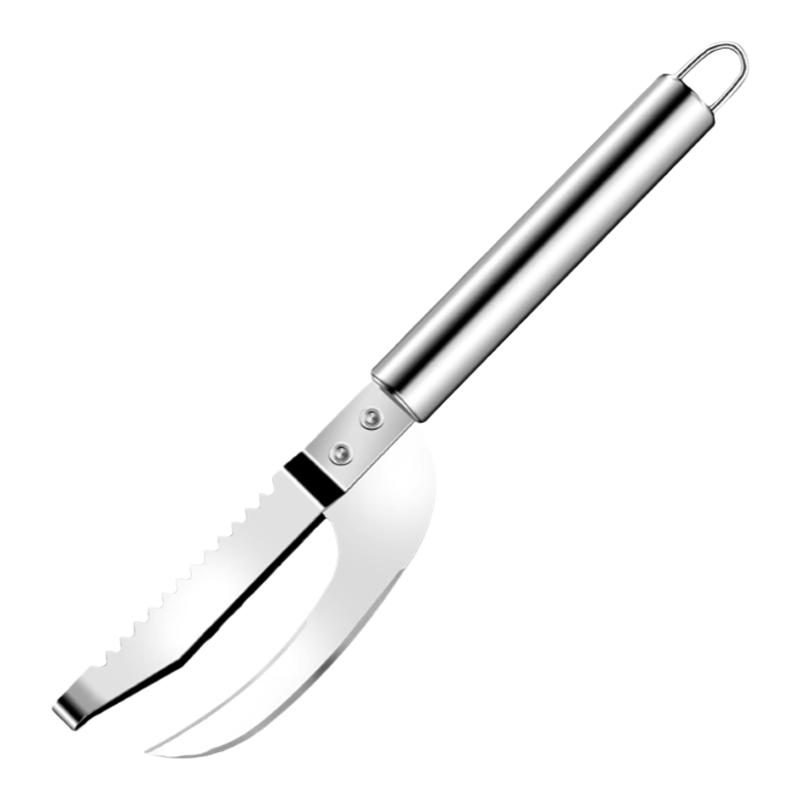 鱼肚刀刮鱼鳞器去鱼鳞工具鱼肚鱼刀鳃刨不锈钢杀鱼挖鳃神器商家用
