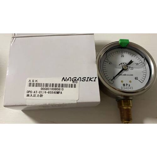 议价日本ASK压力表OPG-AT-G1/4-60x40Mpa OPG-AT-R1/4-60x40Mpa议