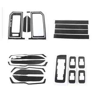 适用于福特f150猛禽内饰碳纤维贴膜改装车身车门防踢防刮装饰贴纸