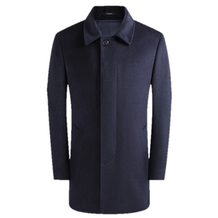 【羊毛+可拆卸鹅绒内胆】雅戈尔冬季新款男士翻领大衣保暖外套